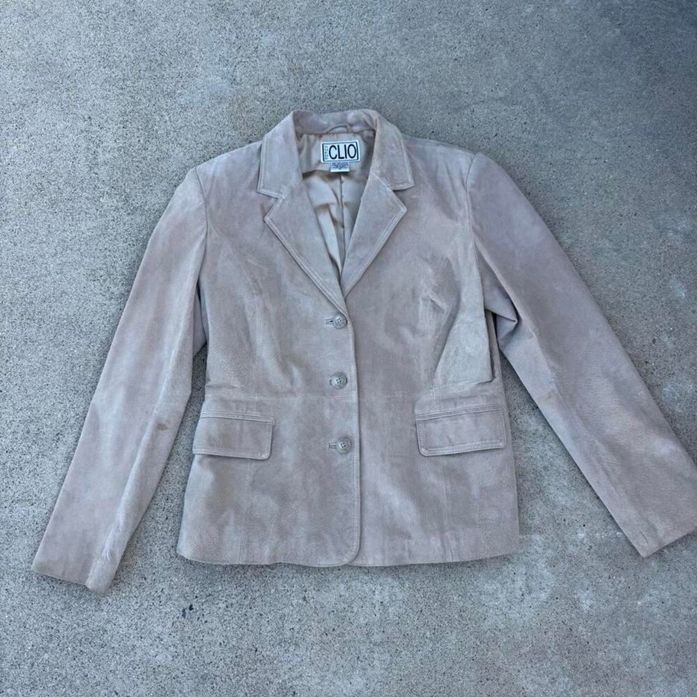 Vintage 90s suede tan womens